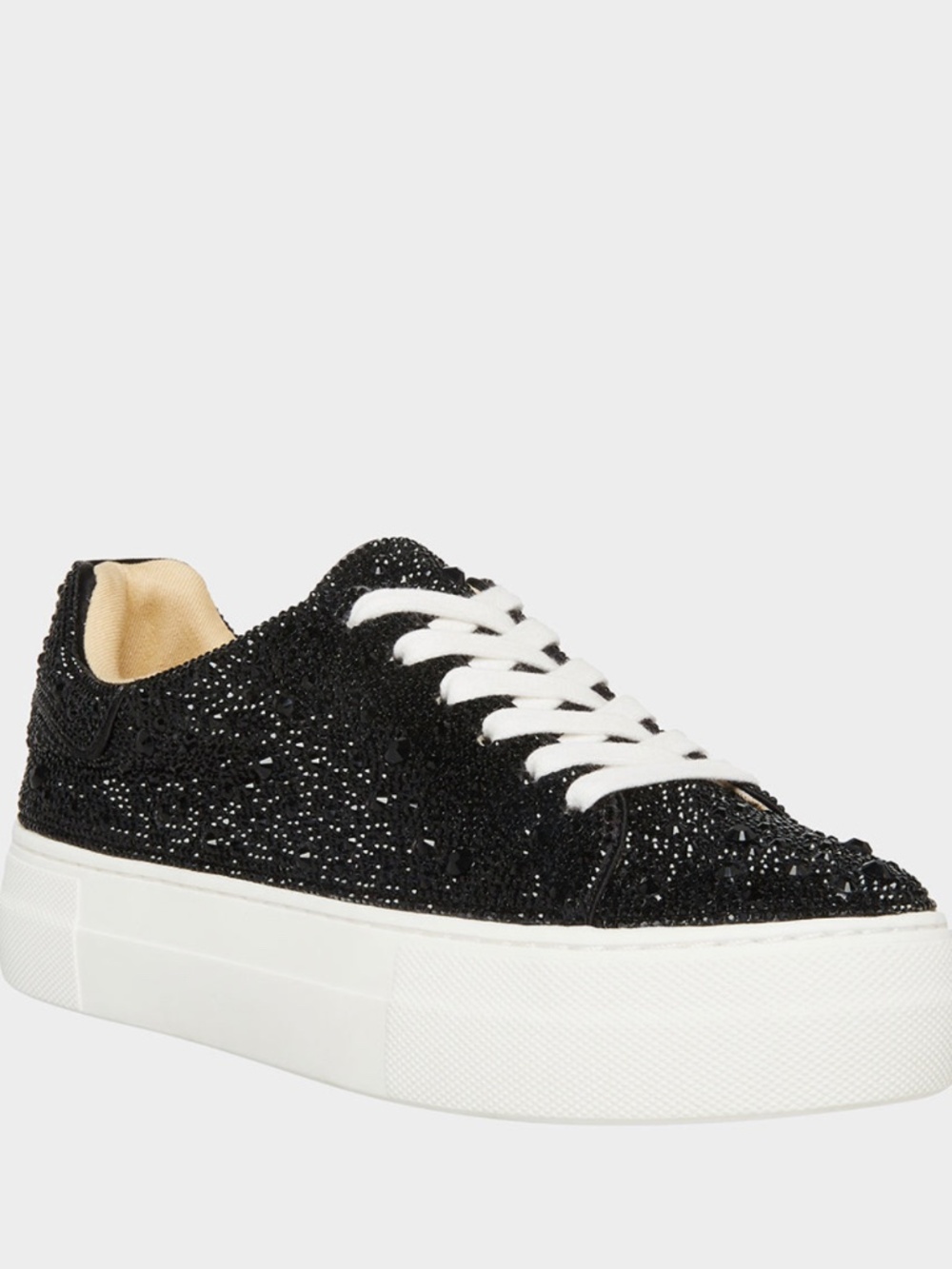 Betsey Johnson | SIDNY Black Rhinestone Sneaker | 7.5